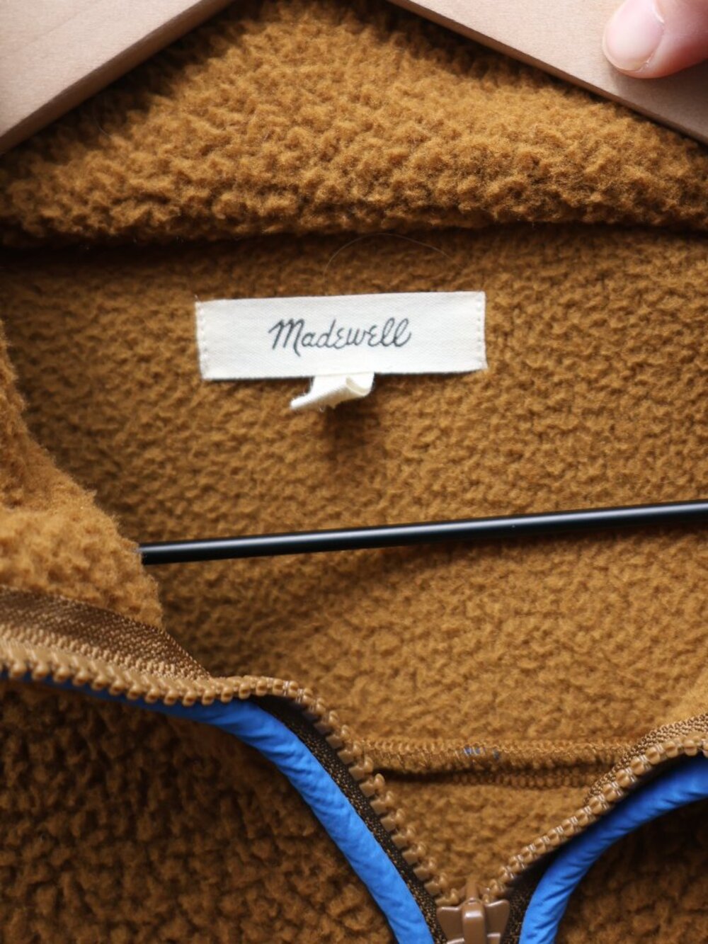 Madewell (Re)sourced Fleece‎ Quilted-Pocket Popover Jacket Dried Cedar Small - Picture 4 of 4